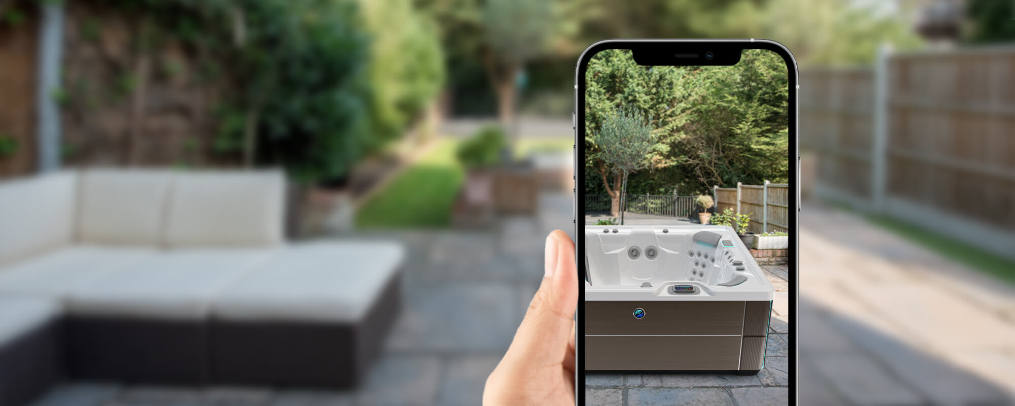 Applications de réalité augmentée pour visualiser les spas Endless Pools et Hot Spring chez soi